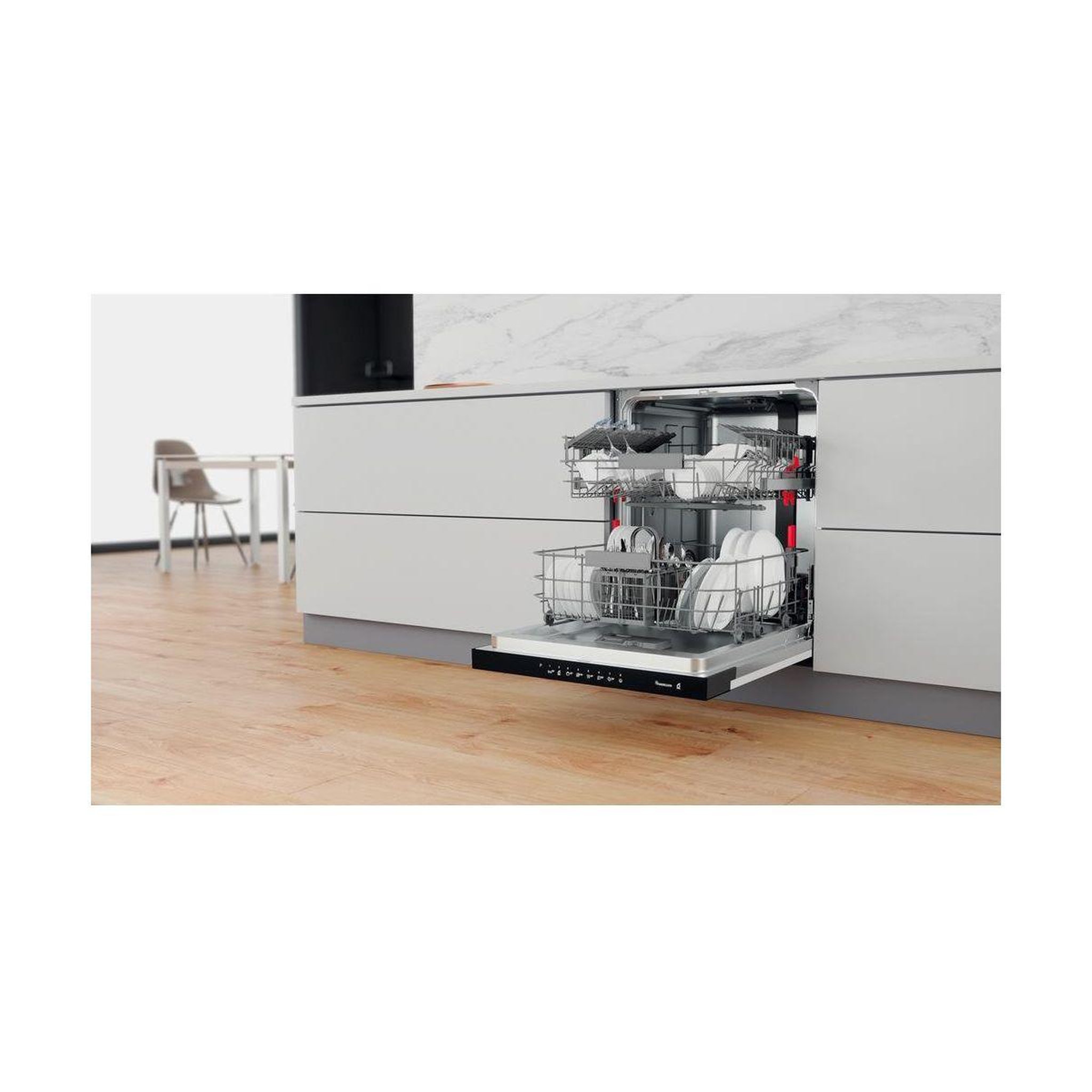 Voir la diapositive 4 : Whirlpool Lave vaisselle encastrable WBC3C34PB