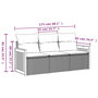 Voir la diapositive 6 : VIDAXL Salon de jardin avec coussins 3 pcs gris resine tressee