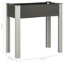 Voir la diapositive 6 : VIDAXL Lit sureleve de jardin 75x40x75 cm WPC Gris