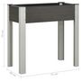 Voir la diapositive 6 : VIDAXL Lit sureleve de jardin 75x40x75 cm WPC Gris