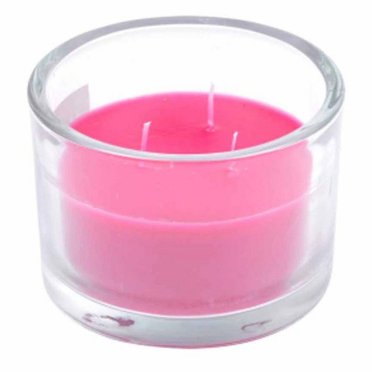 Paris Prix Bougie Verrine Parfumée  Essentiel  12cm Rose