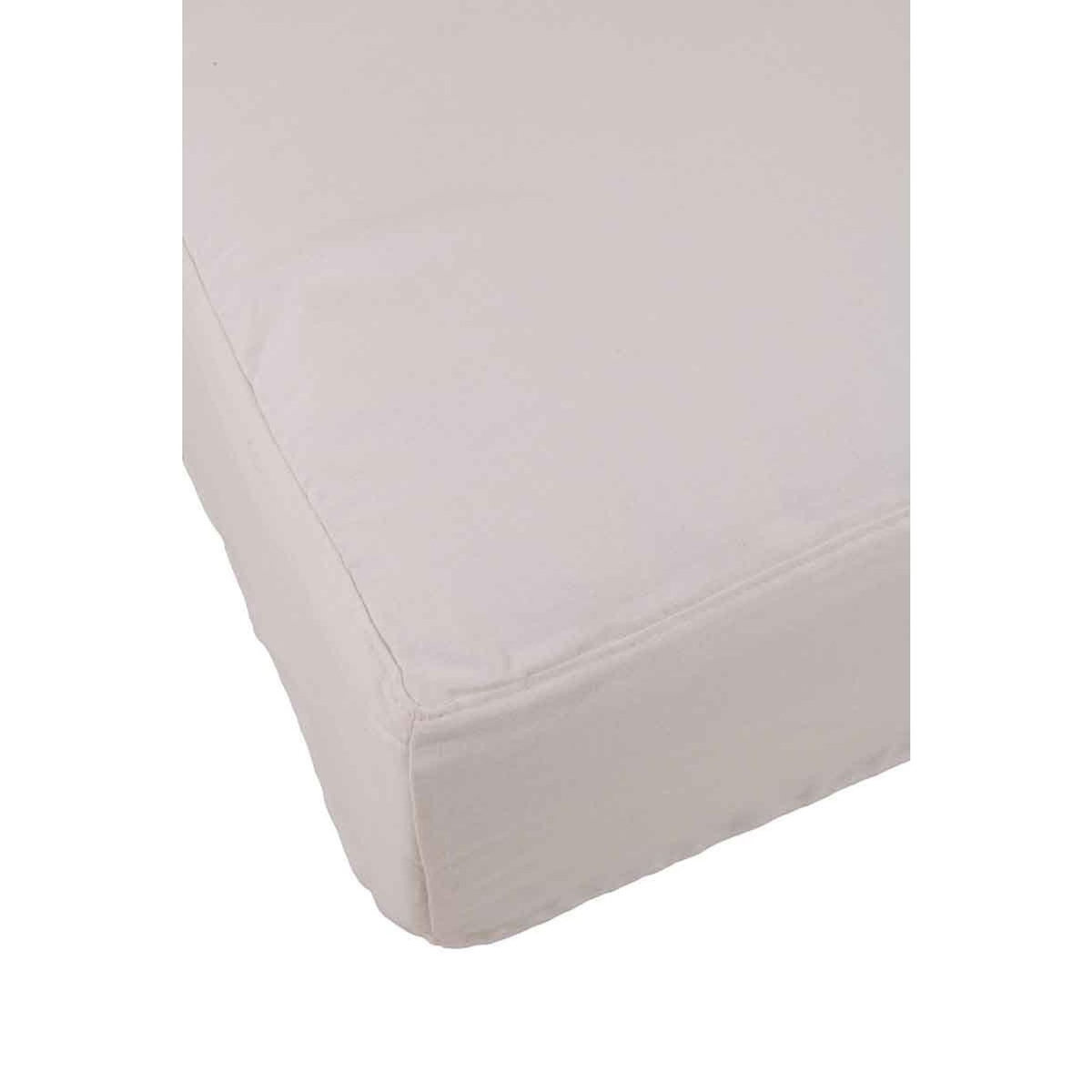 Paris Prix Housse pour Pouf  Monaco  104x105cm Blanc