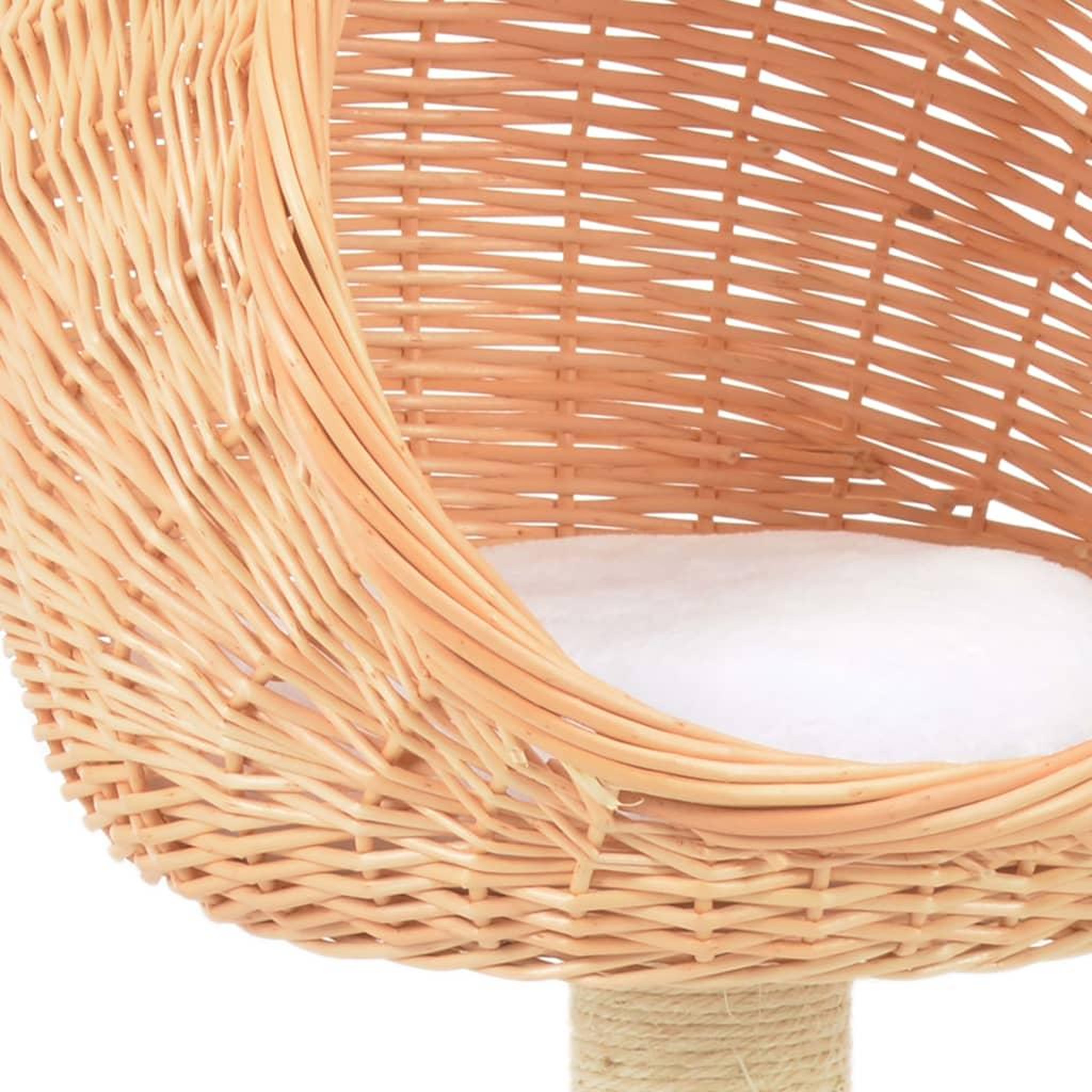 Voir la diapositive 4 : VIDAXL Arbre a chat avec griffoir en sisal naturel bois de saule