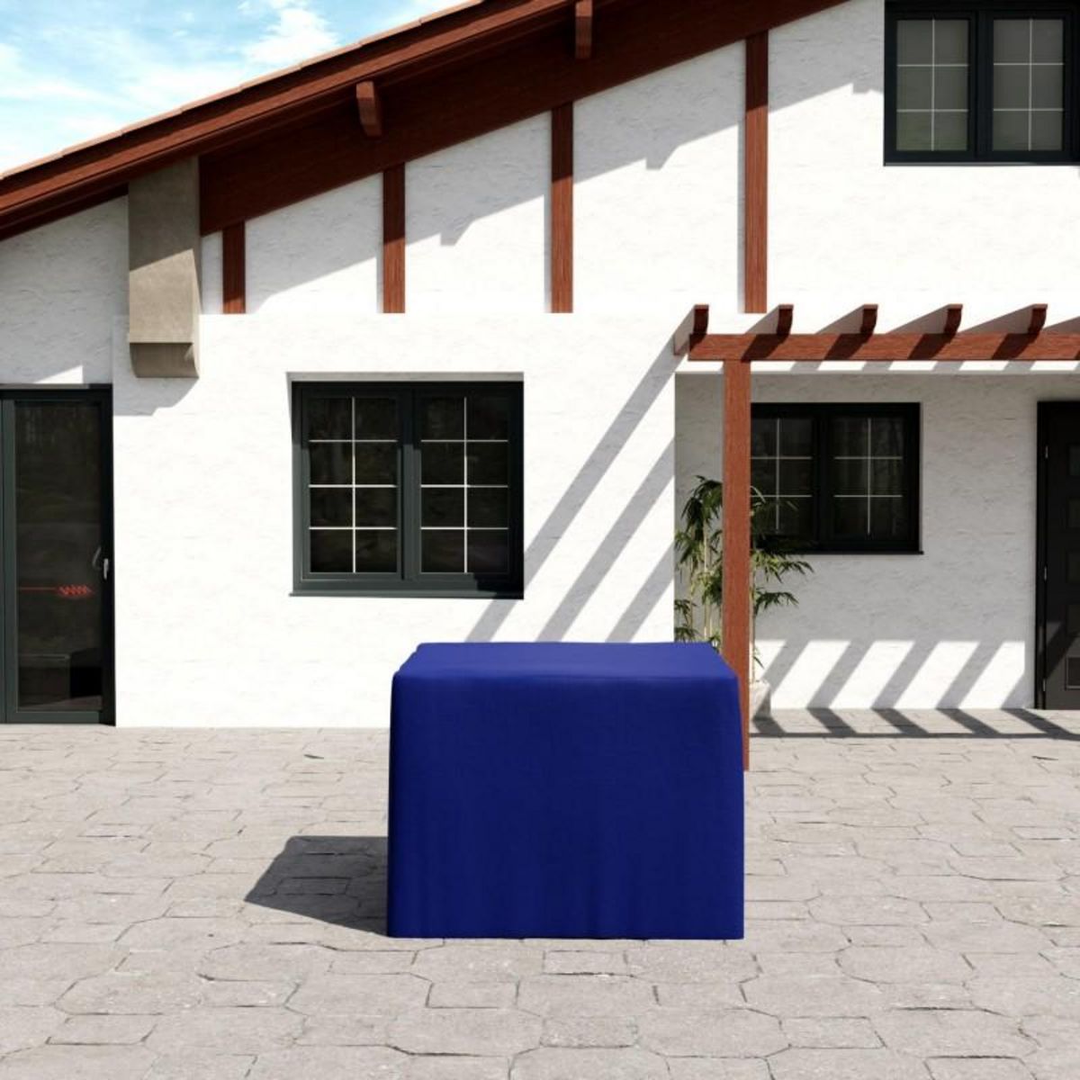 BLUMIE Housse de protection extérieure pour table carrée 90x90x74 cm - Ultra résistant