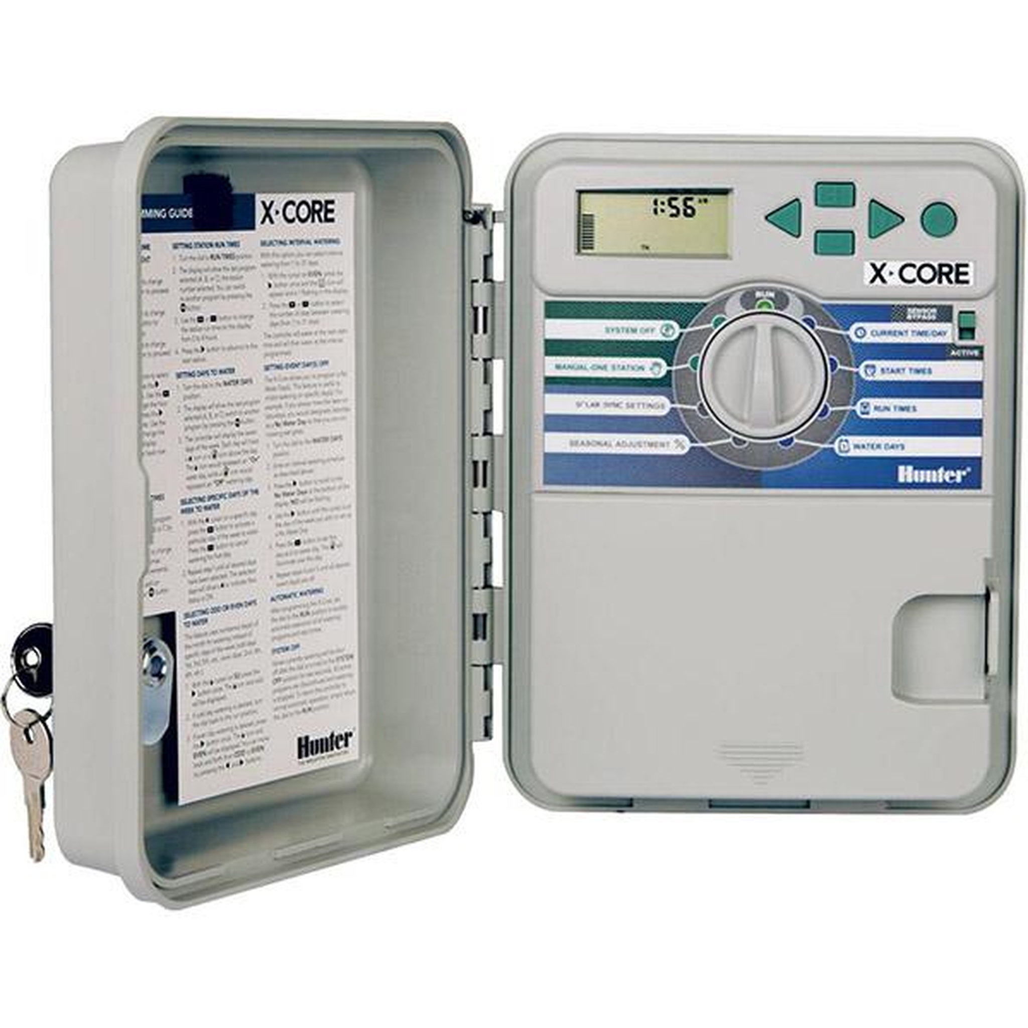Hunter Programmateur extérieur 6 stations 3 programmes - xc-601-e