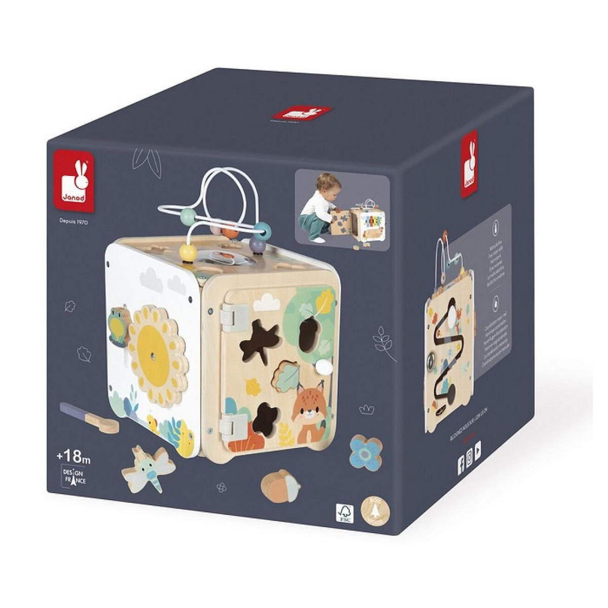 Juratoys-Janod pure - grand cube multi-activités