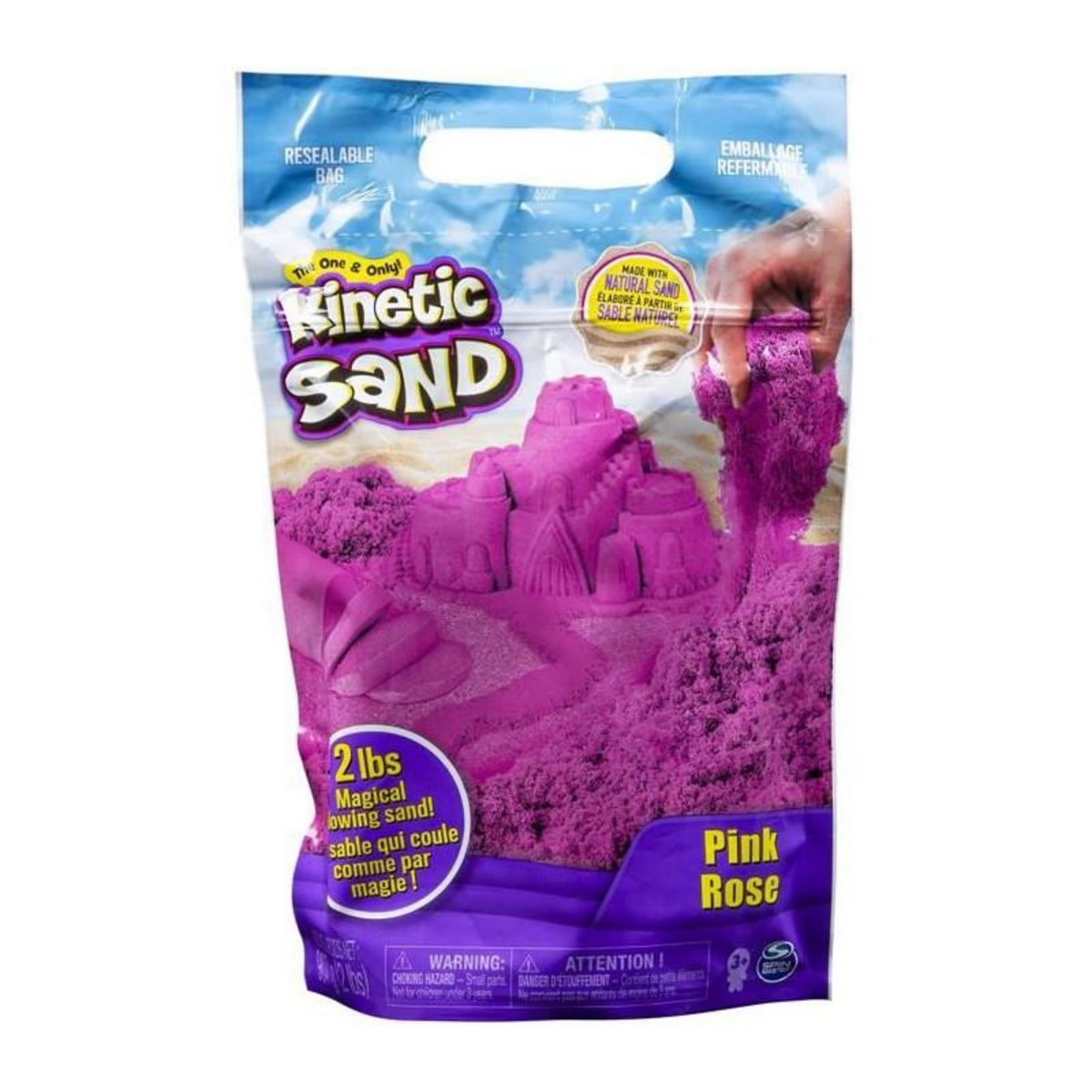 Spin Master Kinetic Sand - Recharge Sable Rose - 907 grammes - Des 3 ans