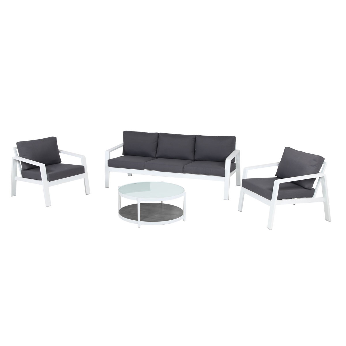 GARDENSTAR Salon bas de jardin 5 personnes VICTORIA