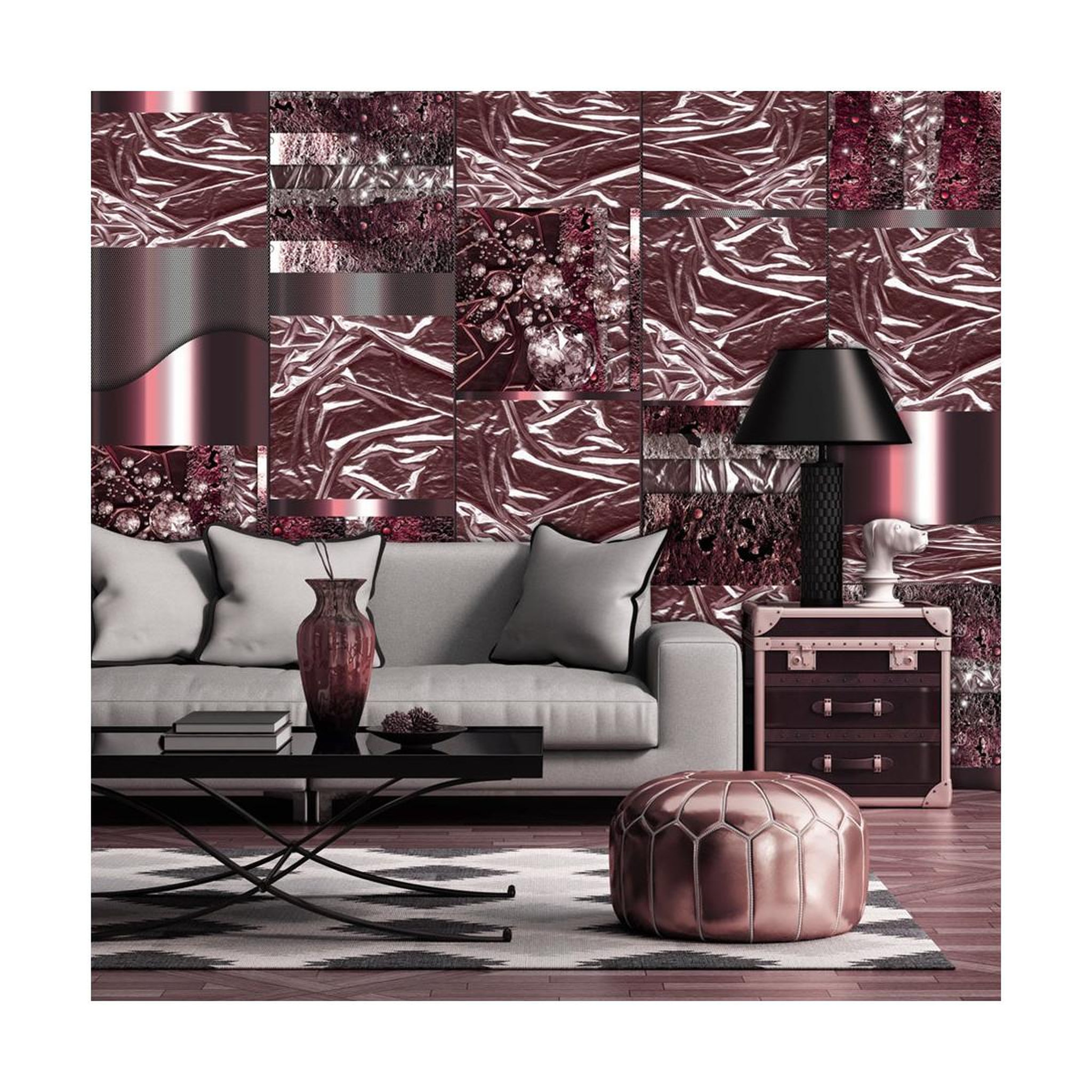 Paris Prix Papier peint  carmine madness  50x1000cm