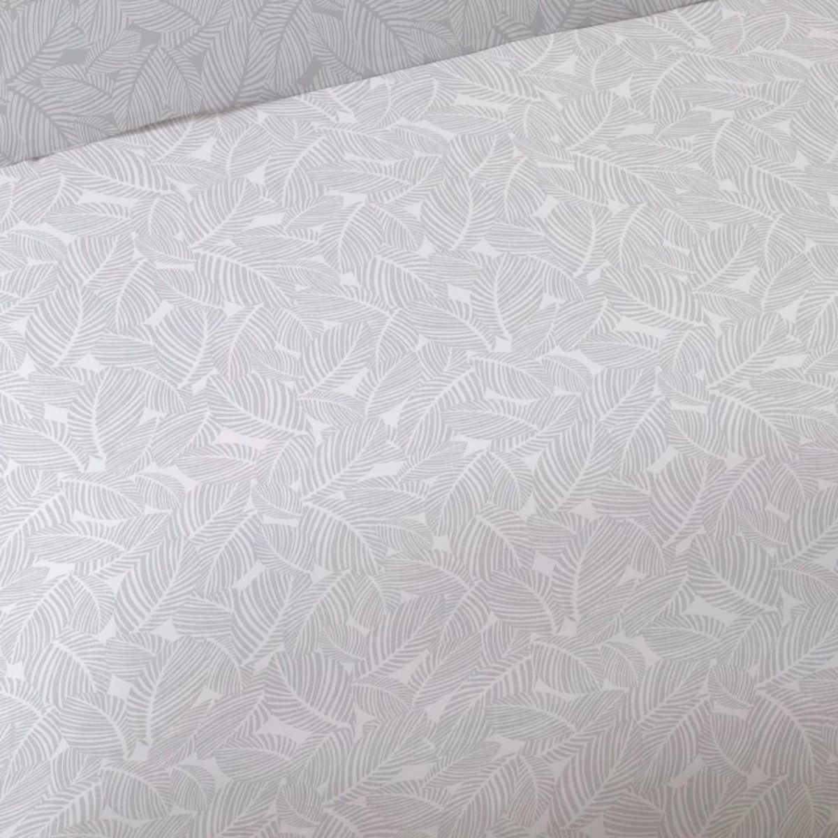 Dourev Housse de couette 240x220 NIORT GREY + 2 taies 100% coton