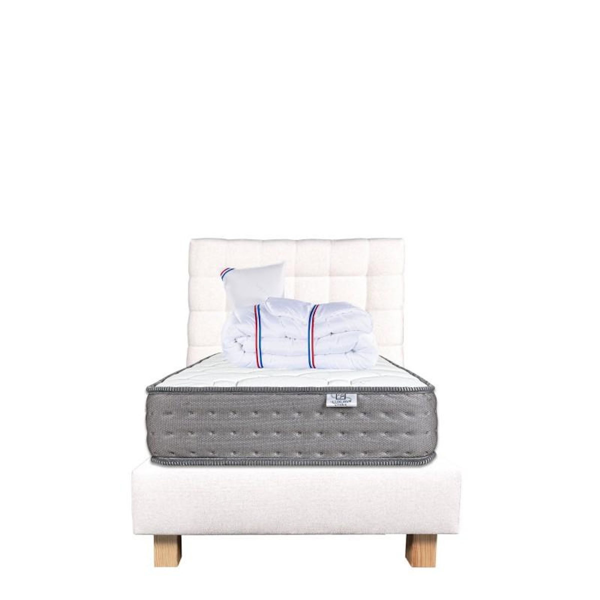 LUXURY LITERIE Ensemble literie mousse, Zen Ferme, Beige