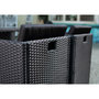 Voir la diapositive 4 : CONCEPT USINE MIAMI - Salon de jardin 6 places noir-noir + housse de protection MIAMI