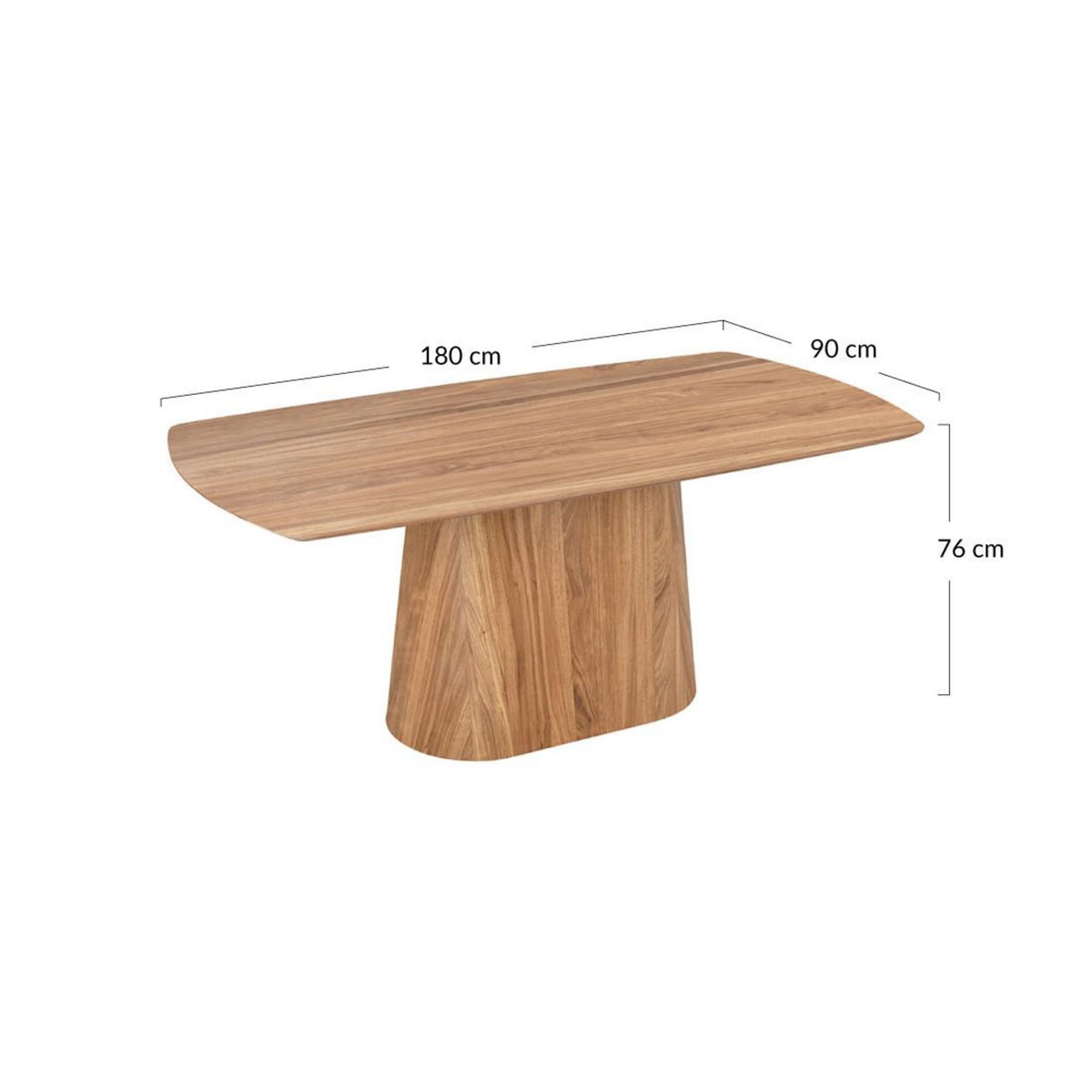 LISA DESIGN Casablanca - table à manger - bois - 4 à 8 personnes