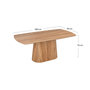 Voir la diapositive 6 : LISA DESIGN Casablanca - table à manger - bois - 4 à 8 personnes