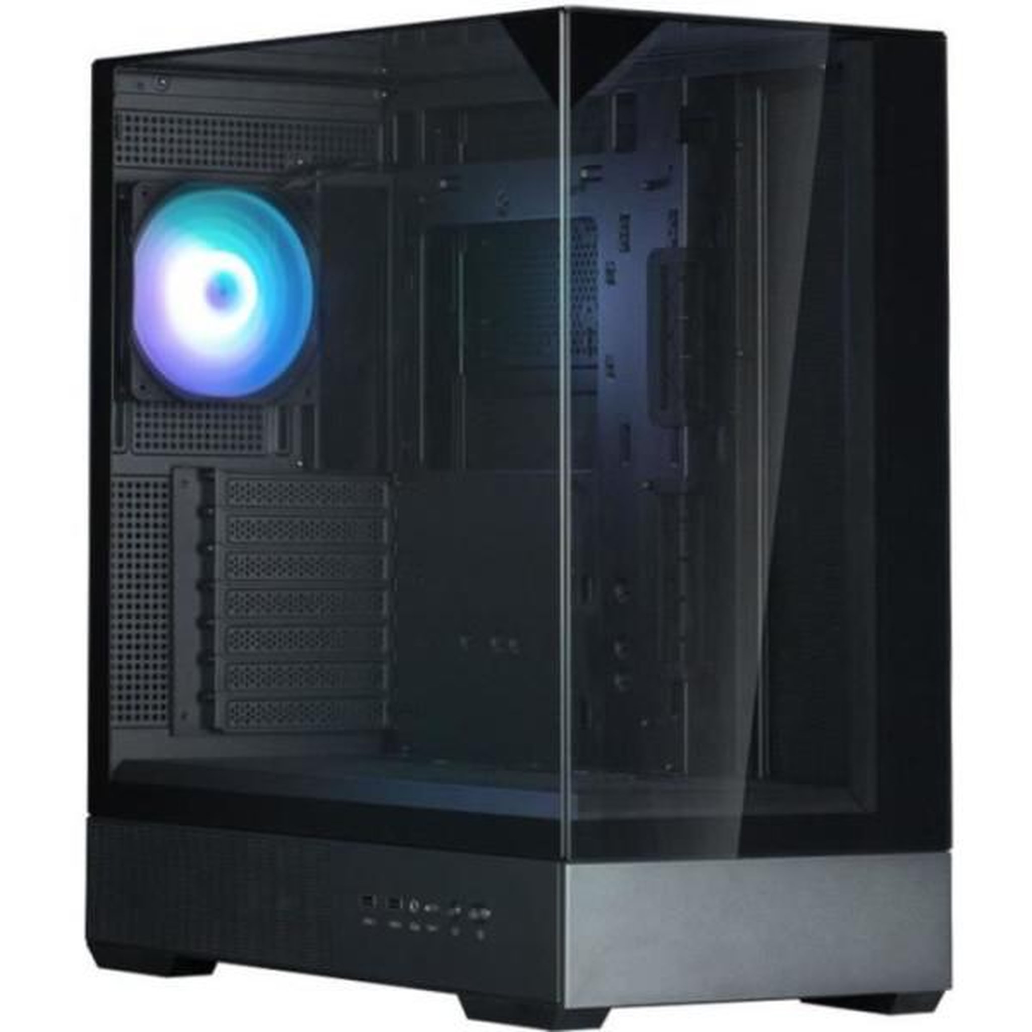 Zalman Boitier sans alimentation - ZALMAN P40 Prism Plus - Moyen tour - Format ATX - Noir