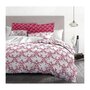 Voir la diapositive 3 : HOME LINGE PASSION Parure de couette 220x240 cm HOME LINGE PASSION FRISE : Housse de couette + 2 taies d'oreiller - 100% Coton 57 Fils - Bordeaux