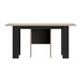 Voir la diapositive 3 : DIAGONE Table console extensible - DIAGONE - EXIT - Chene clair / Noir - Jusqu'a 14 couverts - 160/295 x 80 x 77 cm
