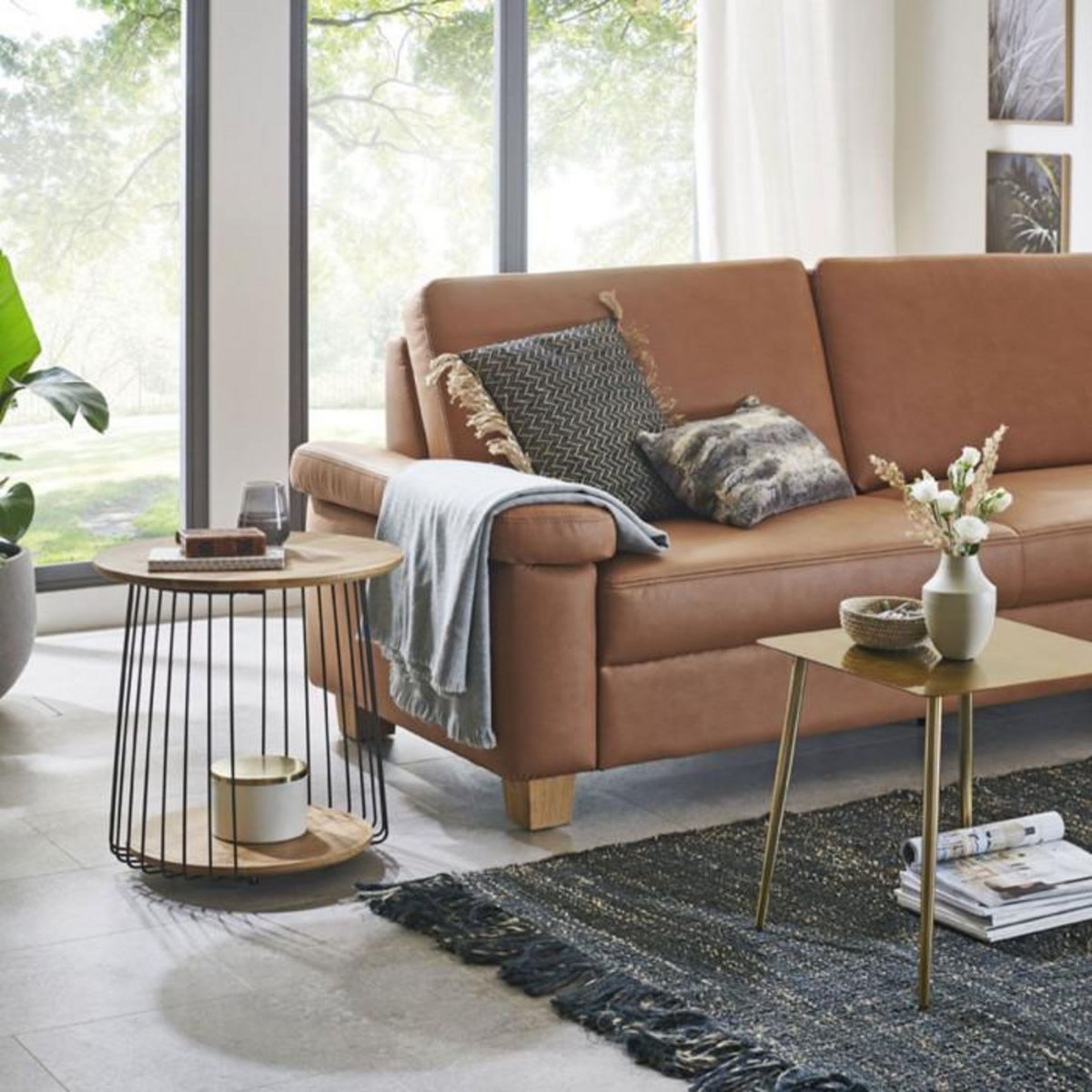 Paris Prix Table d'Appoint en Bois  Nissa  52cm Naturel