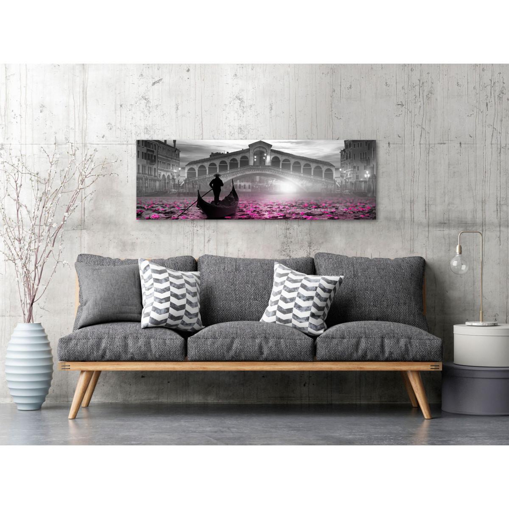 Voir la diapositive 2 : Paris Prix Tableau Imprimé  Magic Venice Narrow Grey