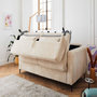 Voir la diapositive 3 : LISA DESIGN Owen - canapé 3 places convertible express couchage quotidien 140 cm matelas 12 cm en velours côtelé
