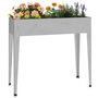 Voir la diapositive 3 : VIDAXL Jardiniere 100,5x40,5x90 cm Acier galvanise