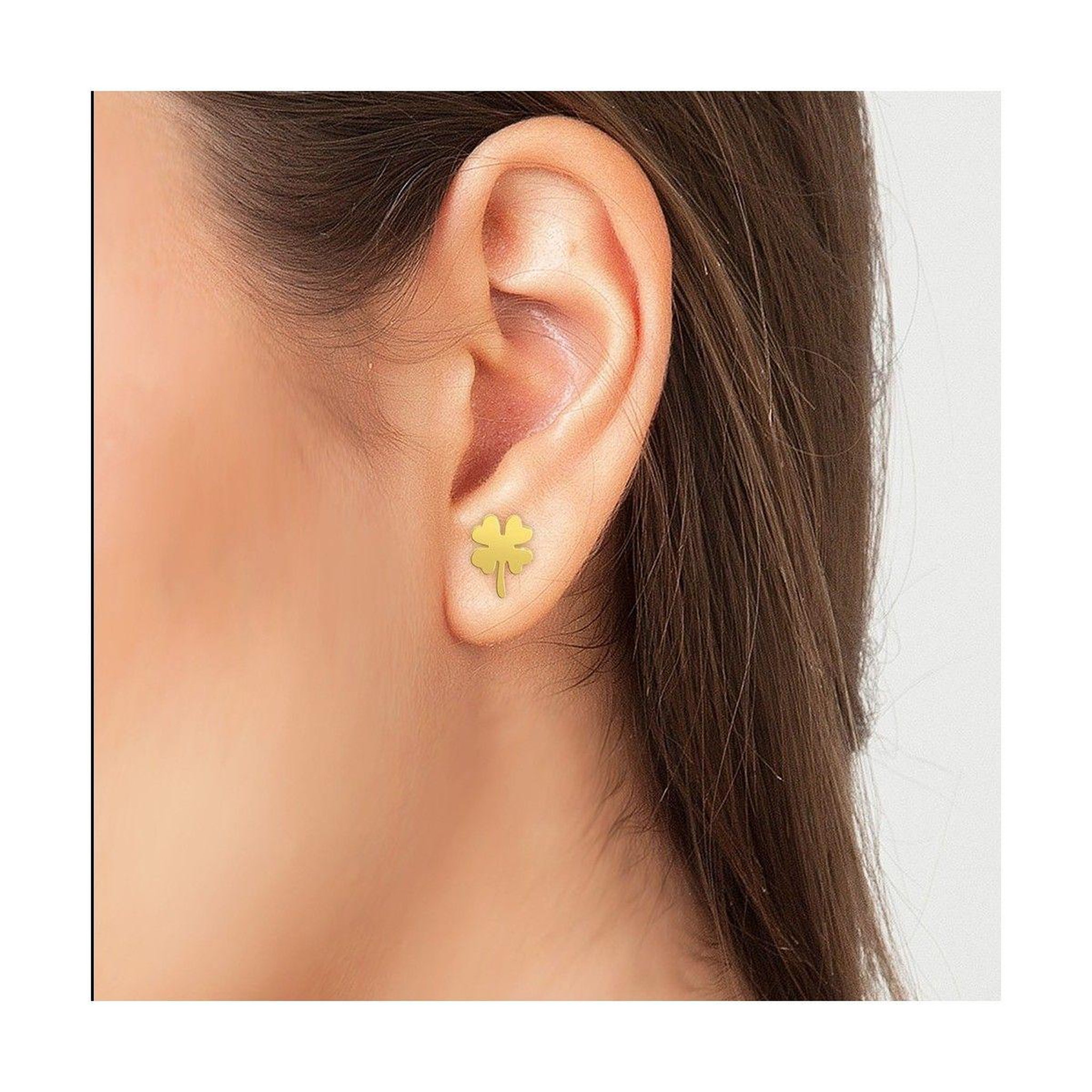 Voir la diapositive 2 : SC BOHEME Boucles d'oreilles trèfle par SC Bohème