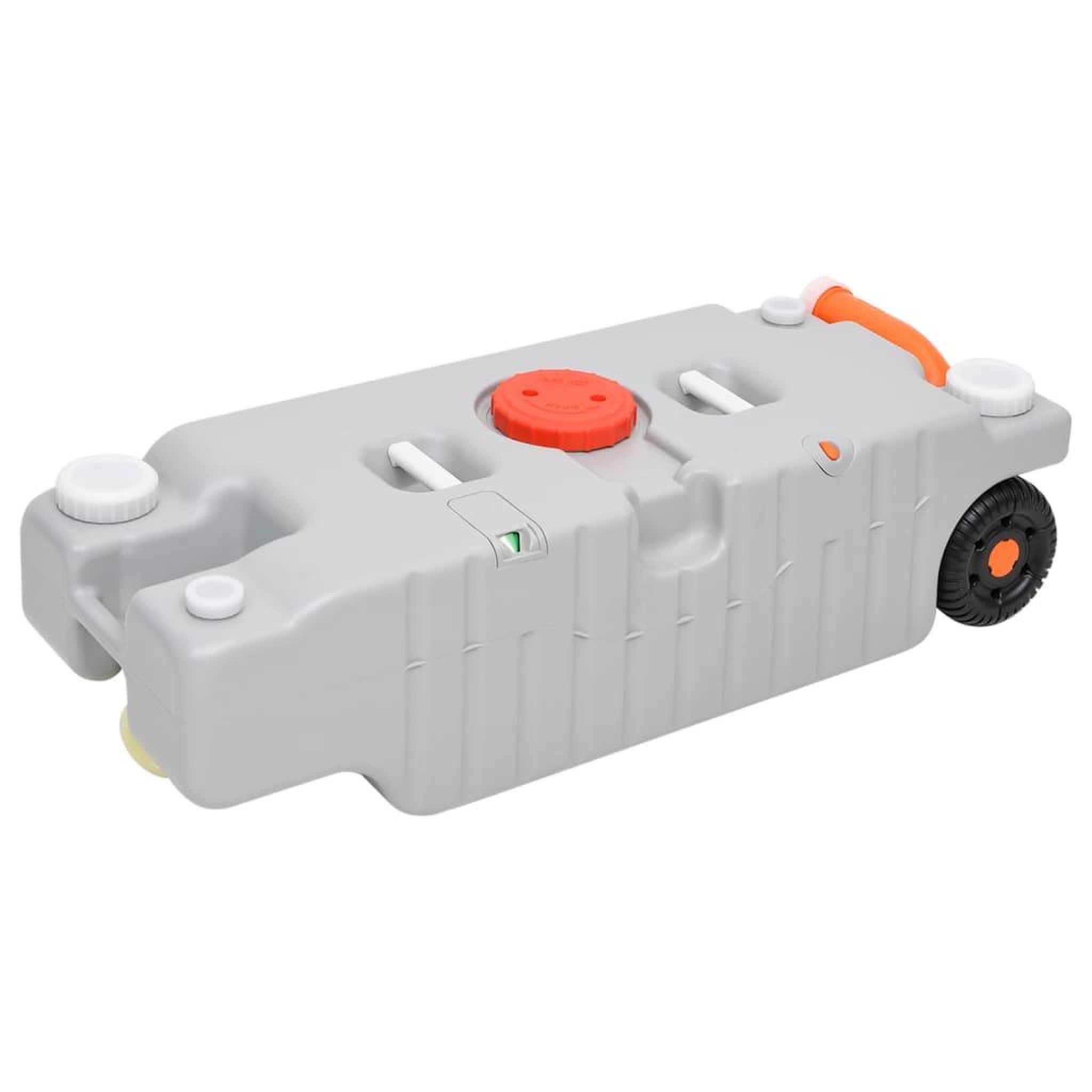 Voir la diapositive 3 : VIDAXL Reservoir d'eau a roulettes pour le camping 75 L gris