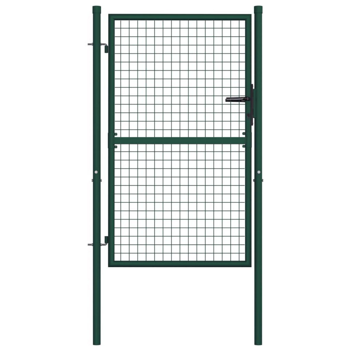 VIDAXL Portail de cloture acier 100x125 cm vert