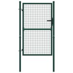 VIDAXL Portail de cloture acier 100x125 cm vert