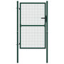 Voir la diapositive 1 : VIDAXL Portail de cloture acier 100x125 cm vert