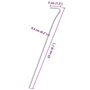 Voir la diapositive 6 : VIDAXL Piquets de tente 25 pcs 23 cm Ø4 mm acier galvanise