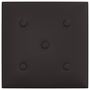 Voir la diapositive 5 : VIDAXL Panneaux muraux 12 pcs Noir 30x30 cm Similicuir 1,08 m²