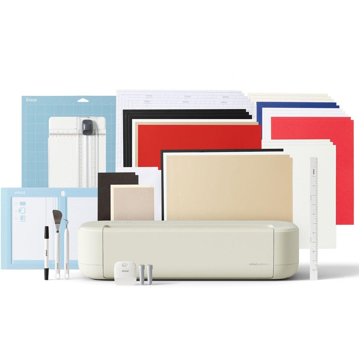 CRICUT Machine de découpe Pack Explore 5 Crème
