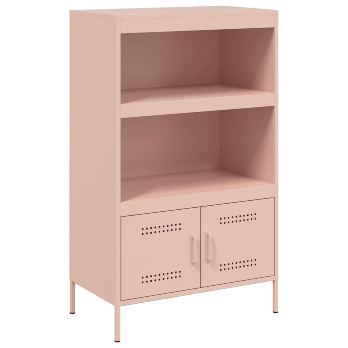 VIDAXL Buffet haut rose 68x39x113 cm acier