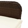 Voir la diapositive 5 : VIDAXL Ensemble de bistro de jardin 9 pcs coussins marron poly rotin