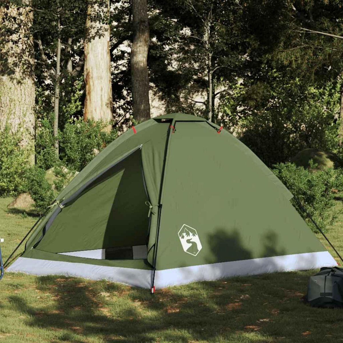 VIDAXL Tente de camping a dome 2 personnes vert olive impermeable