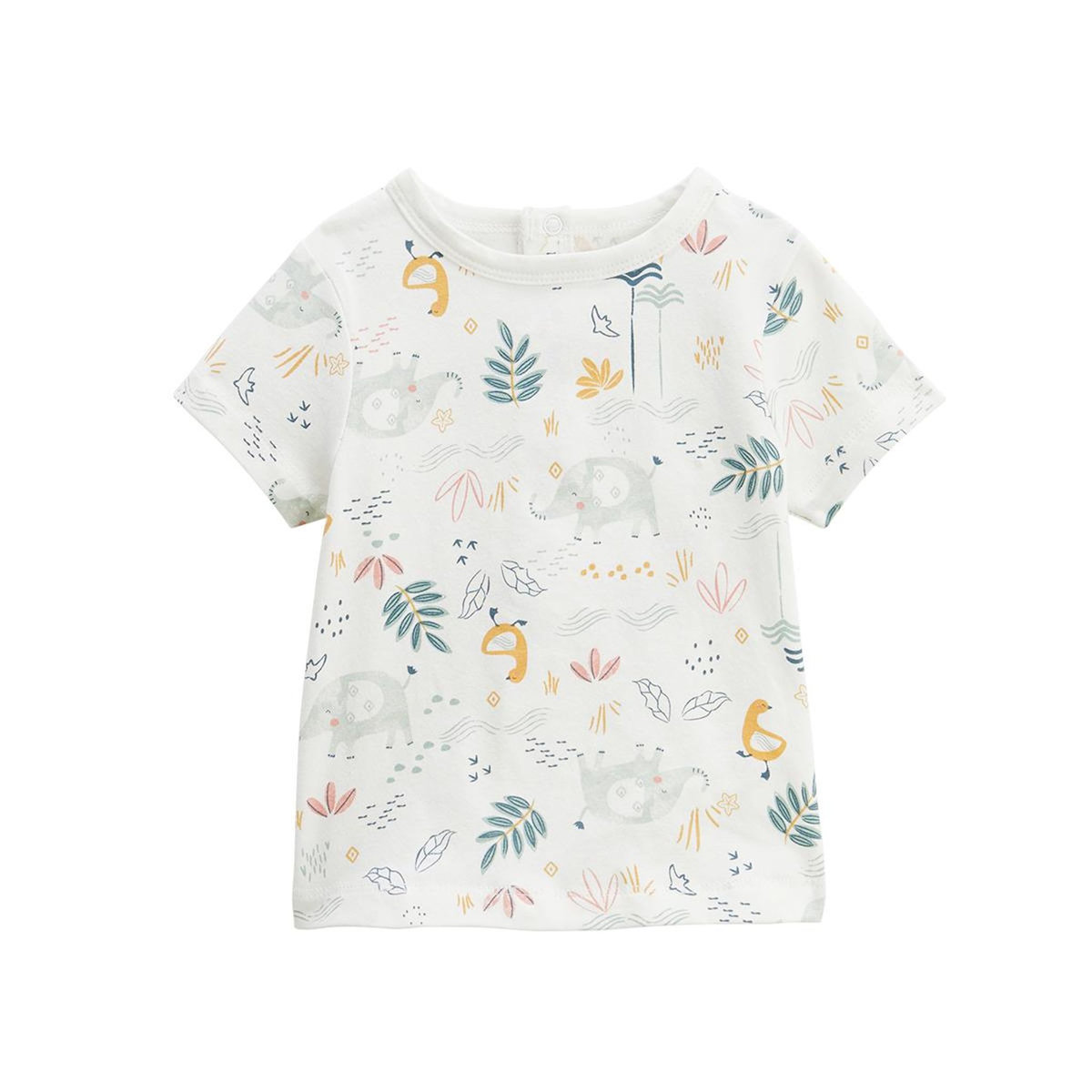 Petit Béguin Ensemble salopette bébé et t-shirt Hawaiki