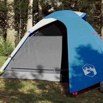 VIDAXL Tente de camping a dome 3 personnes bleu impermeable