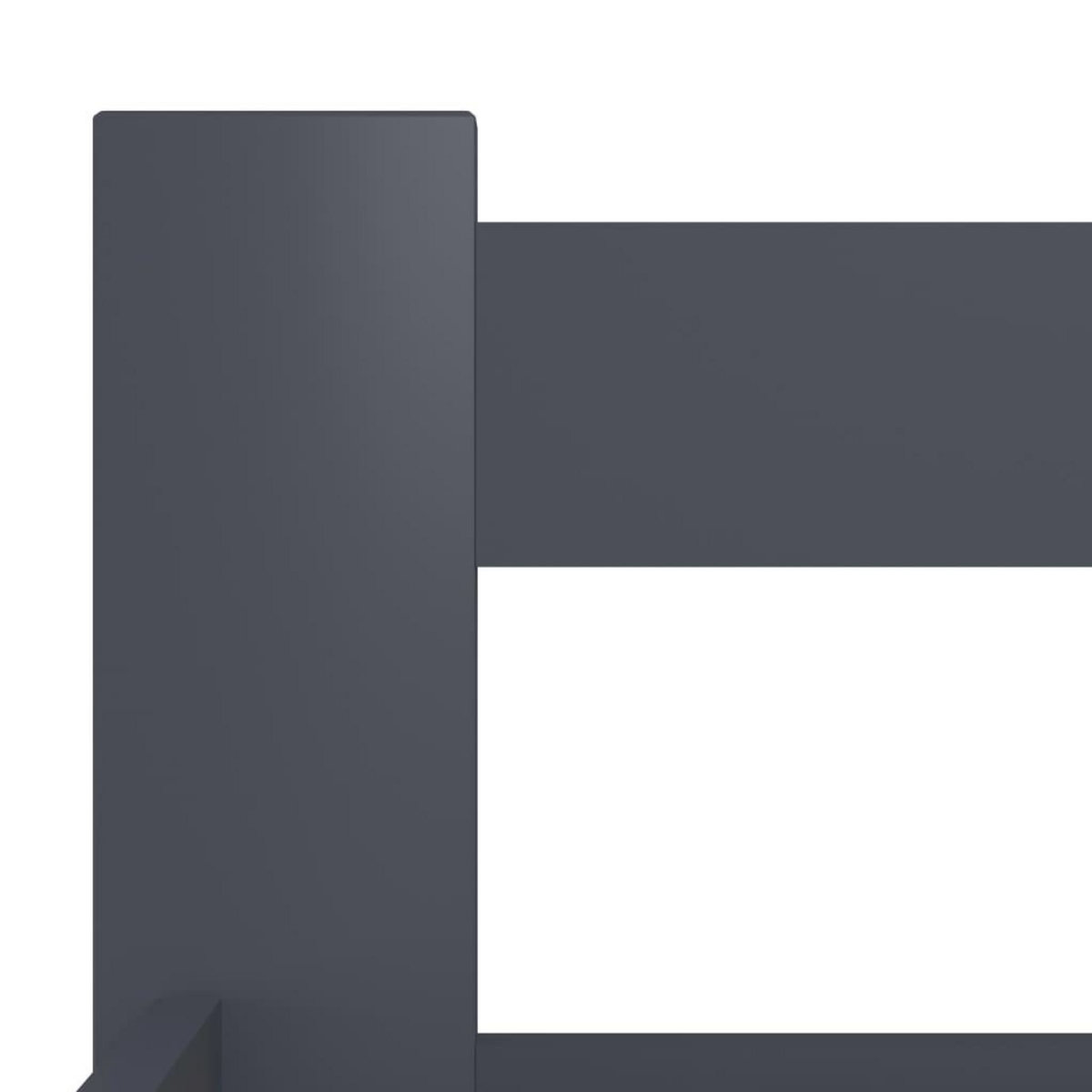 VIDAXL Cadre de lit sans matelas gris fonce pin massif 100x200 cm