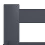 Voir la diapositive 5 : VIDAXL Cadre de lit sans matelas gris fonce pin massif 100x200 cm
