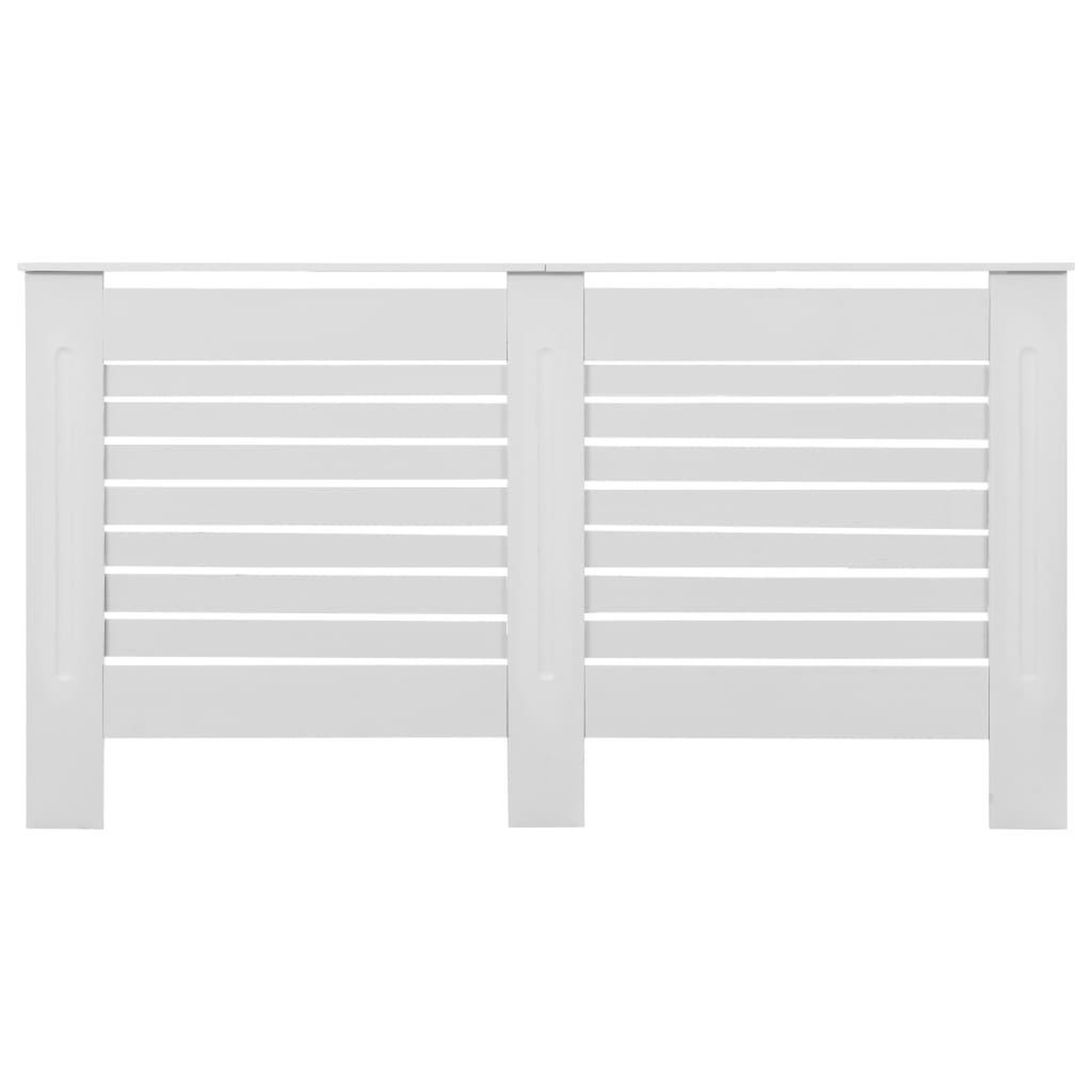 Voir la diapositive 4 : VIDAXL Cache-radiateurs 2 pcs Blanc 152x19x81,5 cm MDF