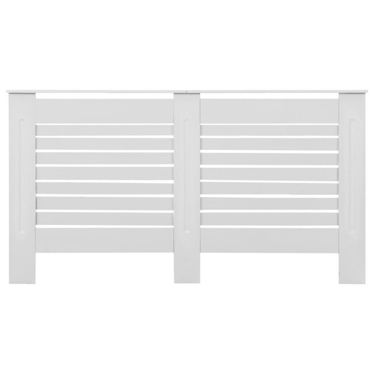 VIDAXL Cache-radiateurs 2 pcs Blanc 152x19x81,5 cm MDF