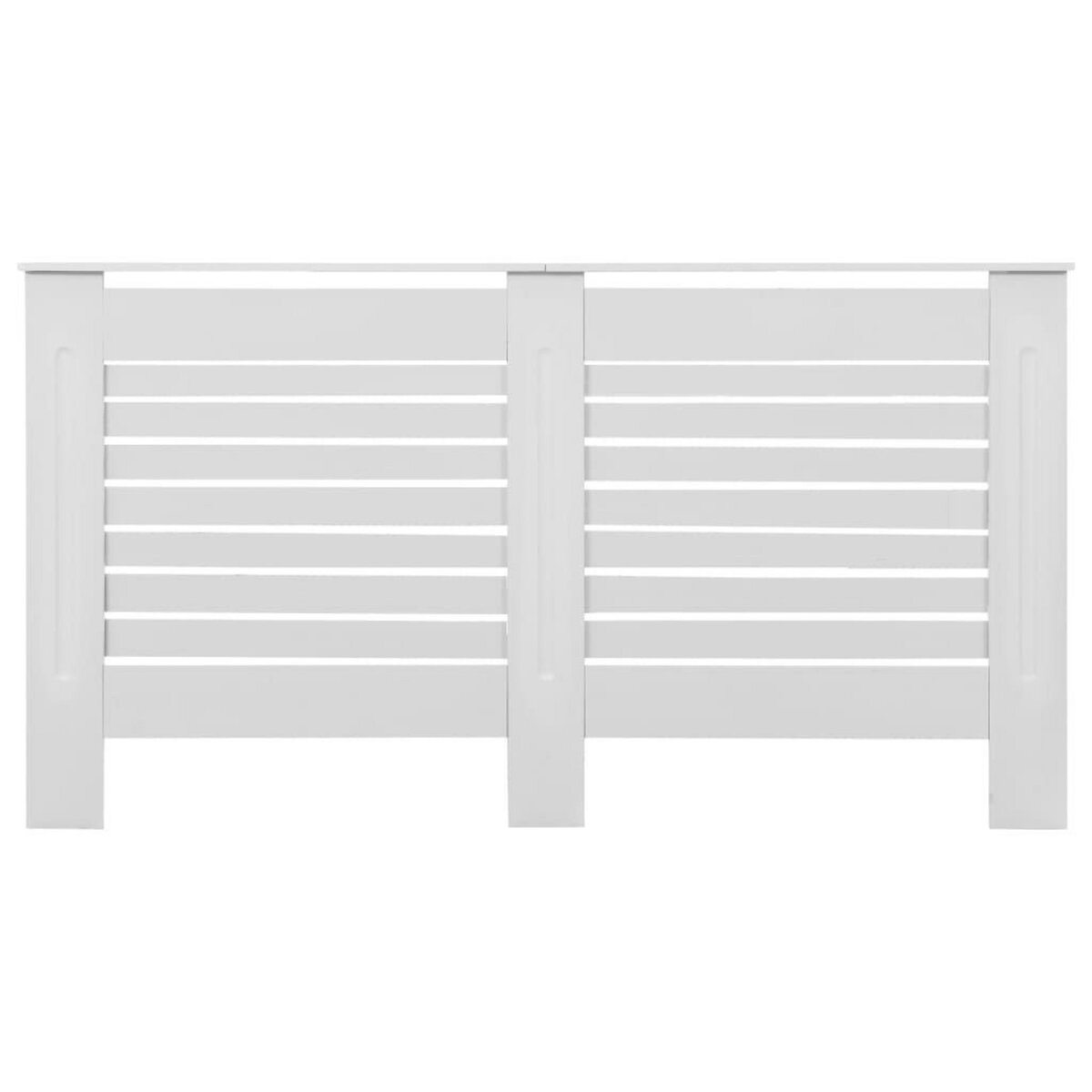 VIDAXL Cache-radiateurs 2 pcs Blanc 152x19x81,5 cm MDF