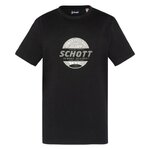 Schott T shirt  Garçon Schott USTOUR. Coloris disponibles : Noir