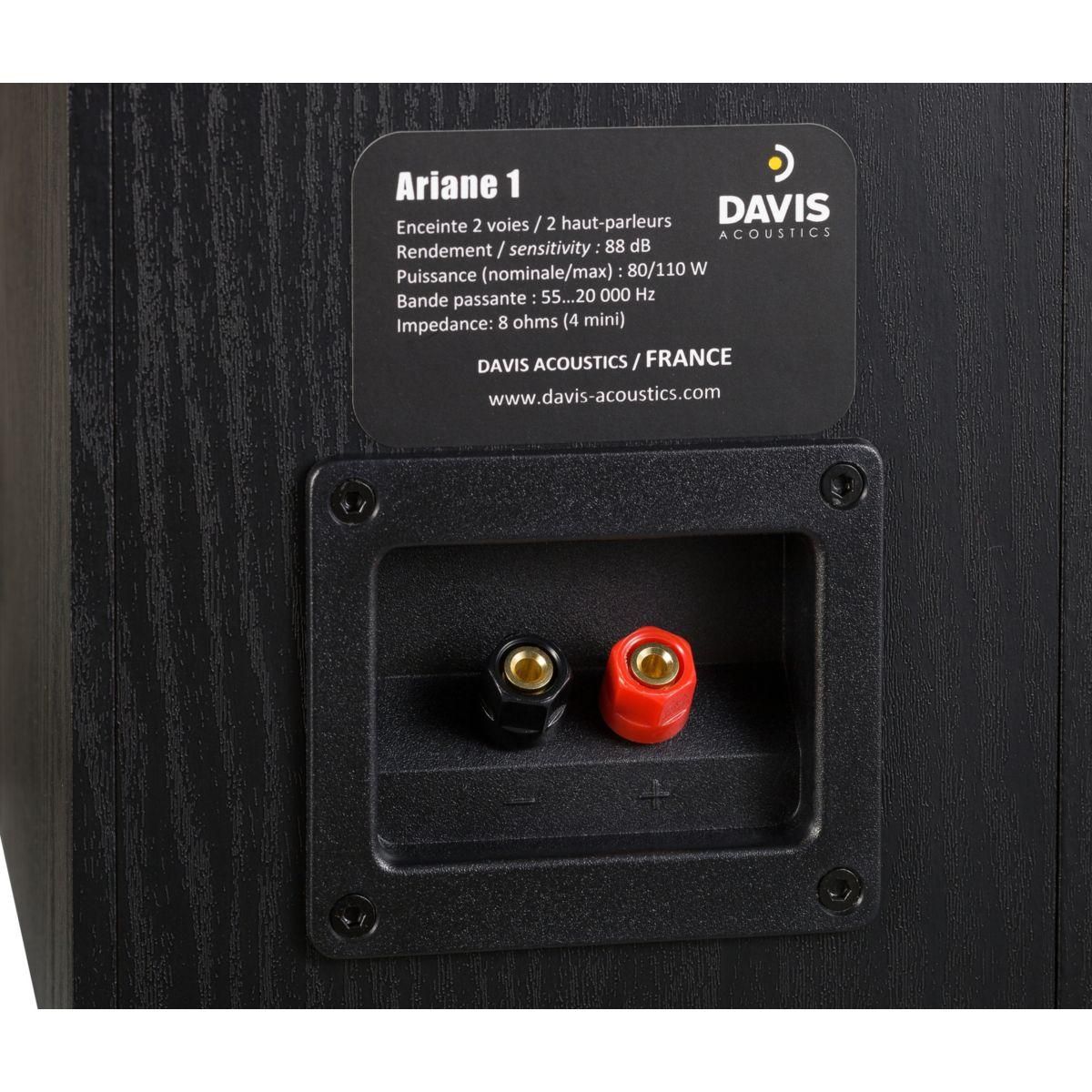 Davis Enceinte surround ARIANE 1 Frene noir x 2