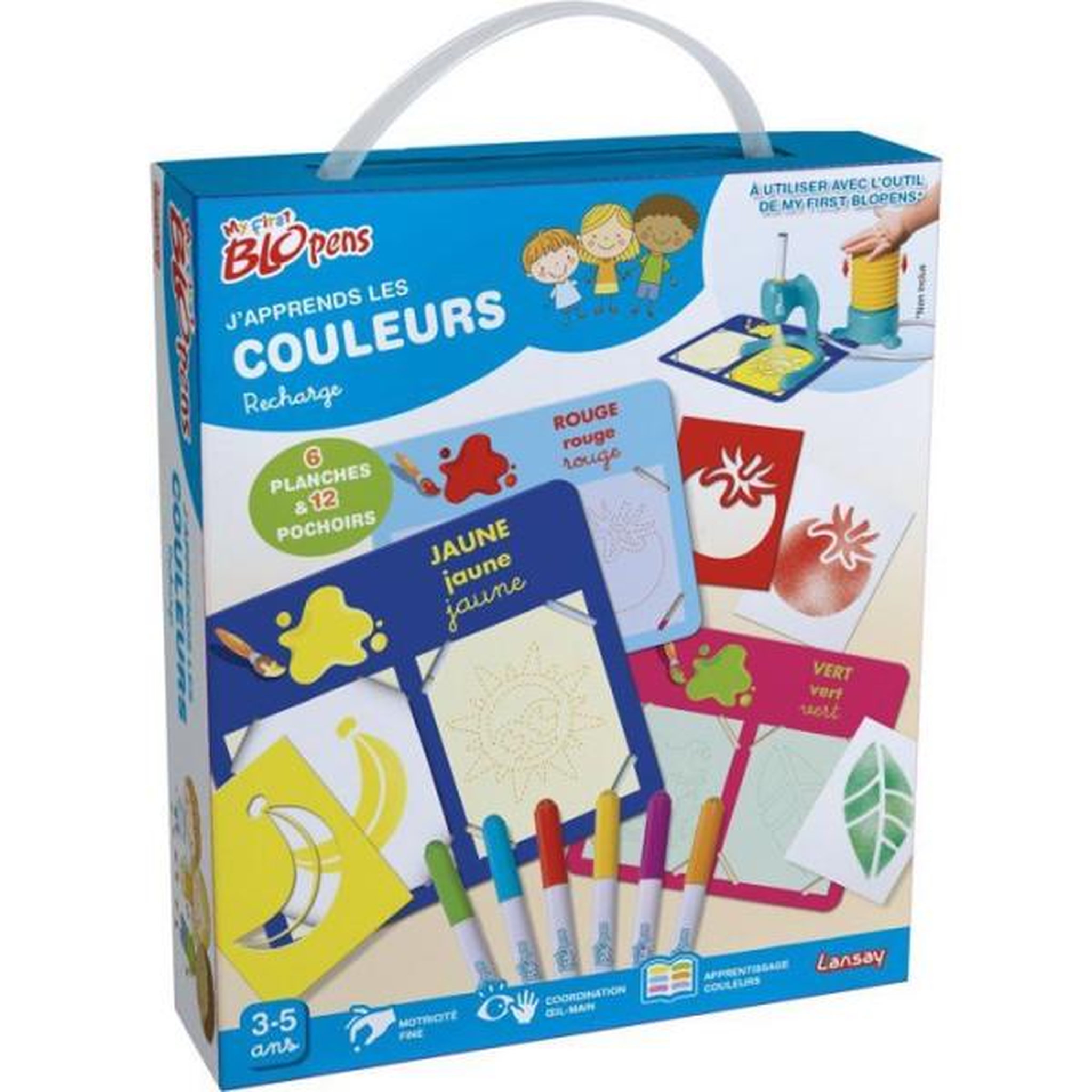 Voir la diapositive 2 : LANSAY Loisir créatif - LANSAY - MY FIRST BLOPENS - jeu de coloriage - J'APPRENDS LES COULEURS - Des 3 ans