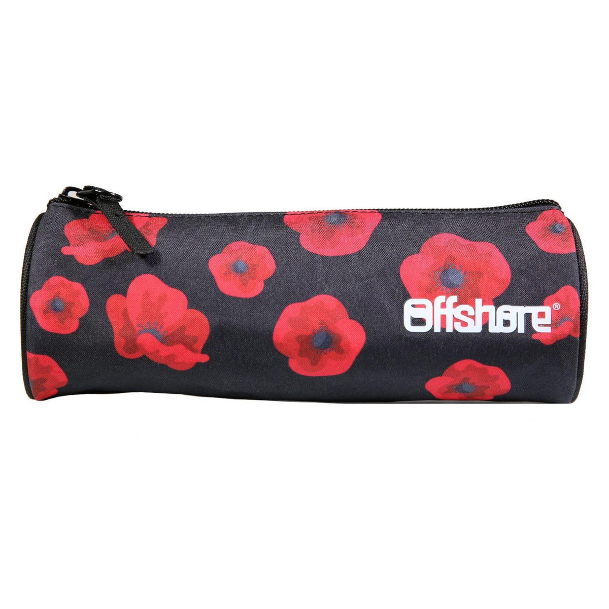 Bagtrotter BAGTROTTER Trousse scolaire ronde Offshore Noir Coquelicots