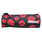Bagtrotter BAGTROTTER Trousse scolaire ronde Offshore Noir Coquelicots