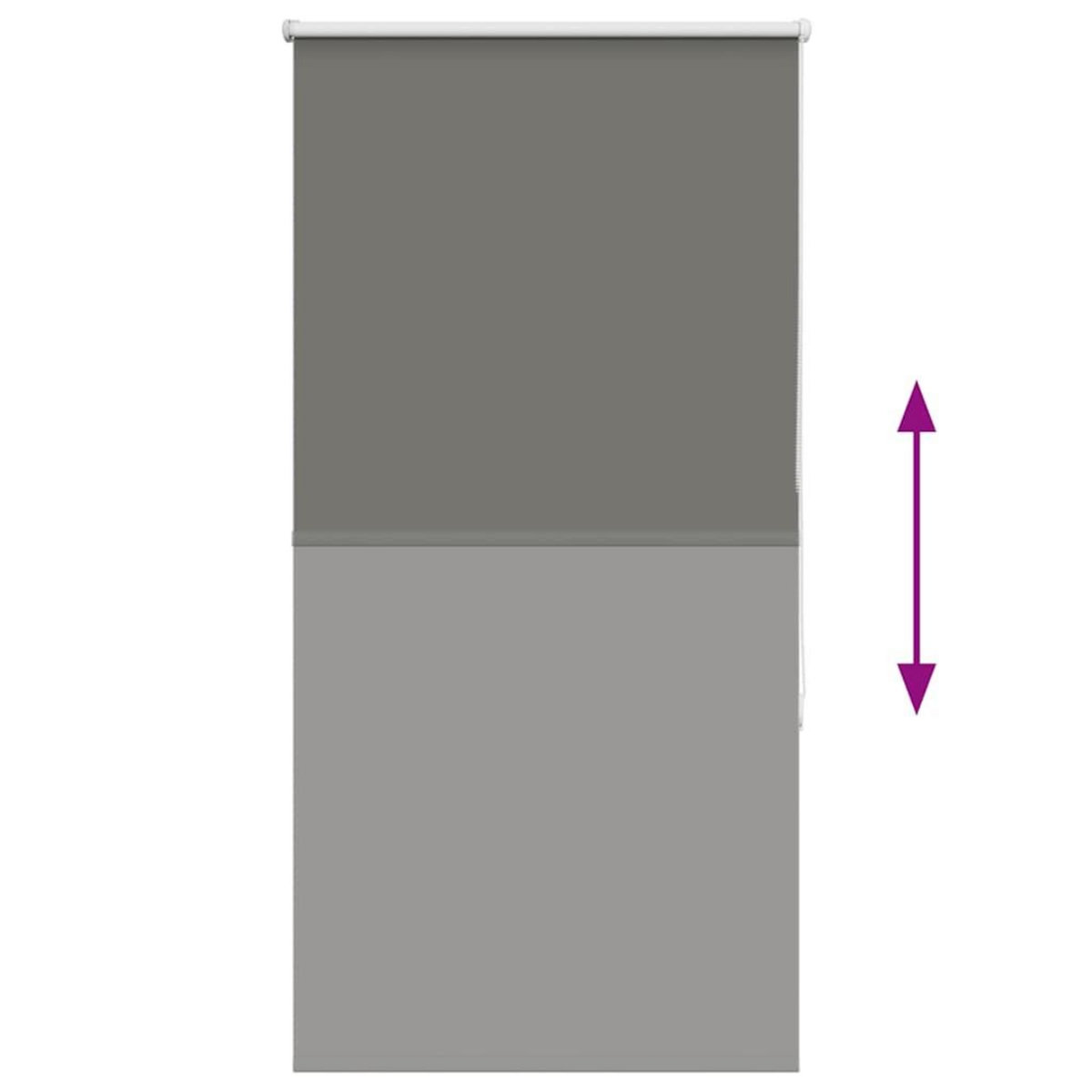 VIDAXL Store enrouleur occultant largeur du tissu 65,7 cm polyester