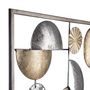 Voir la diapositive 2 : ATMOSPHERA Décoration Murale Métal  Sphère  50cm Or & Argent